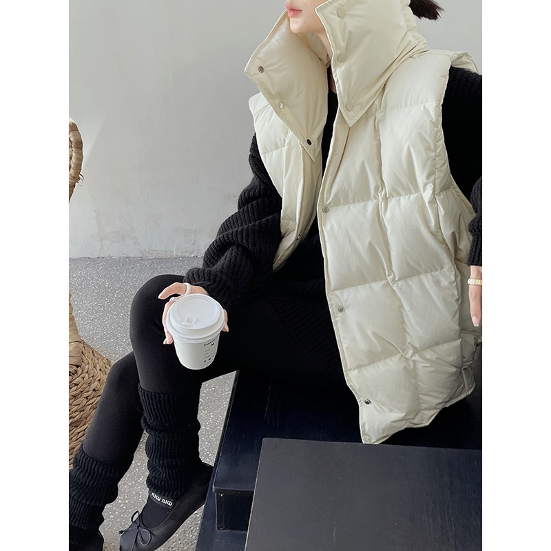 Puffer Vest White