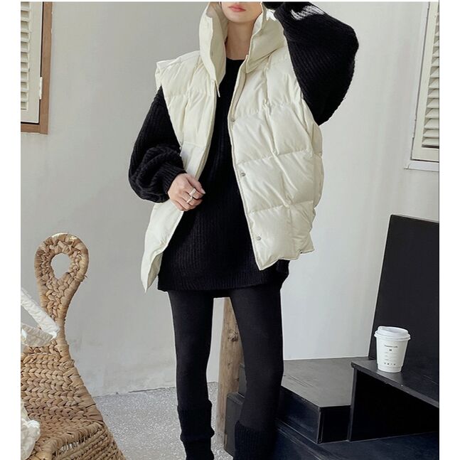Puffer Vest White