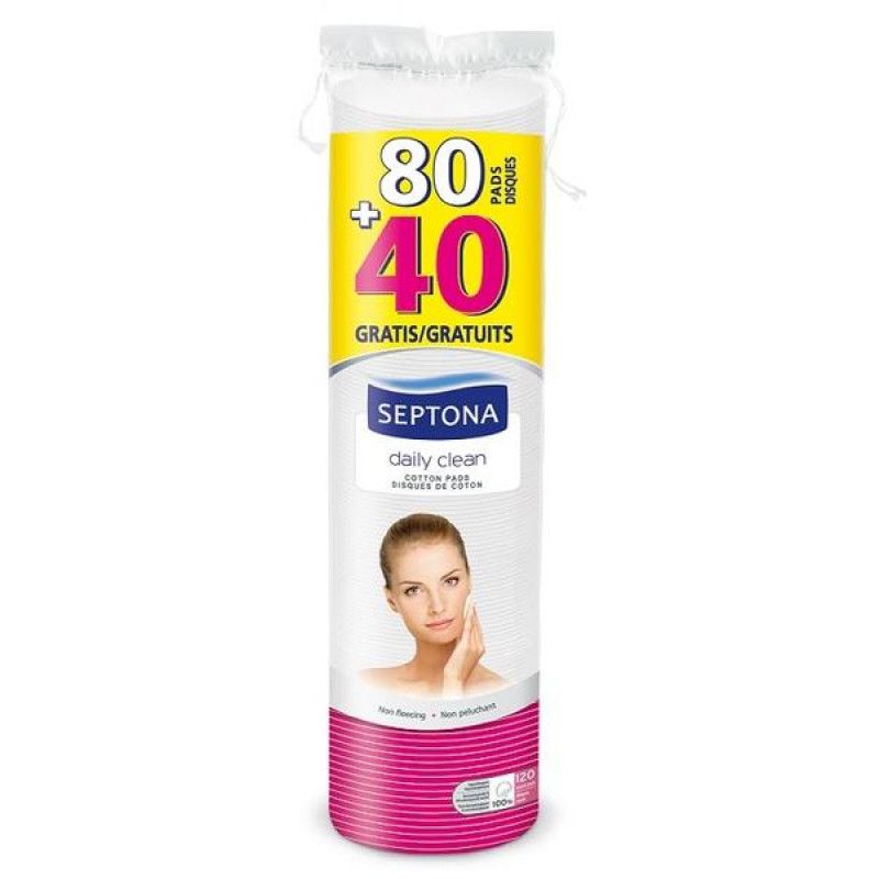 SEPTONA Daily Clean Cotton Round /80+40ш/