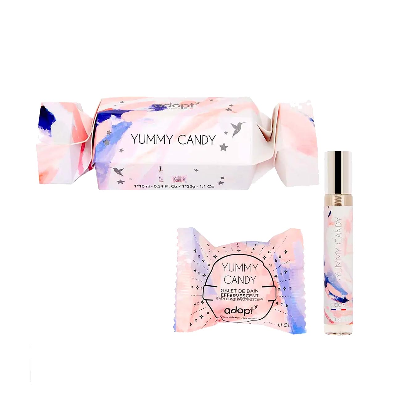 ADOPT YUMMY CANDY Perfume & Bath Bomb Set
