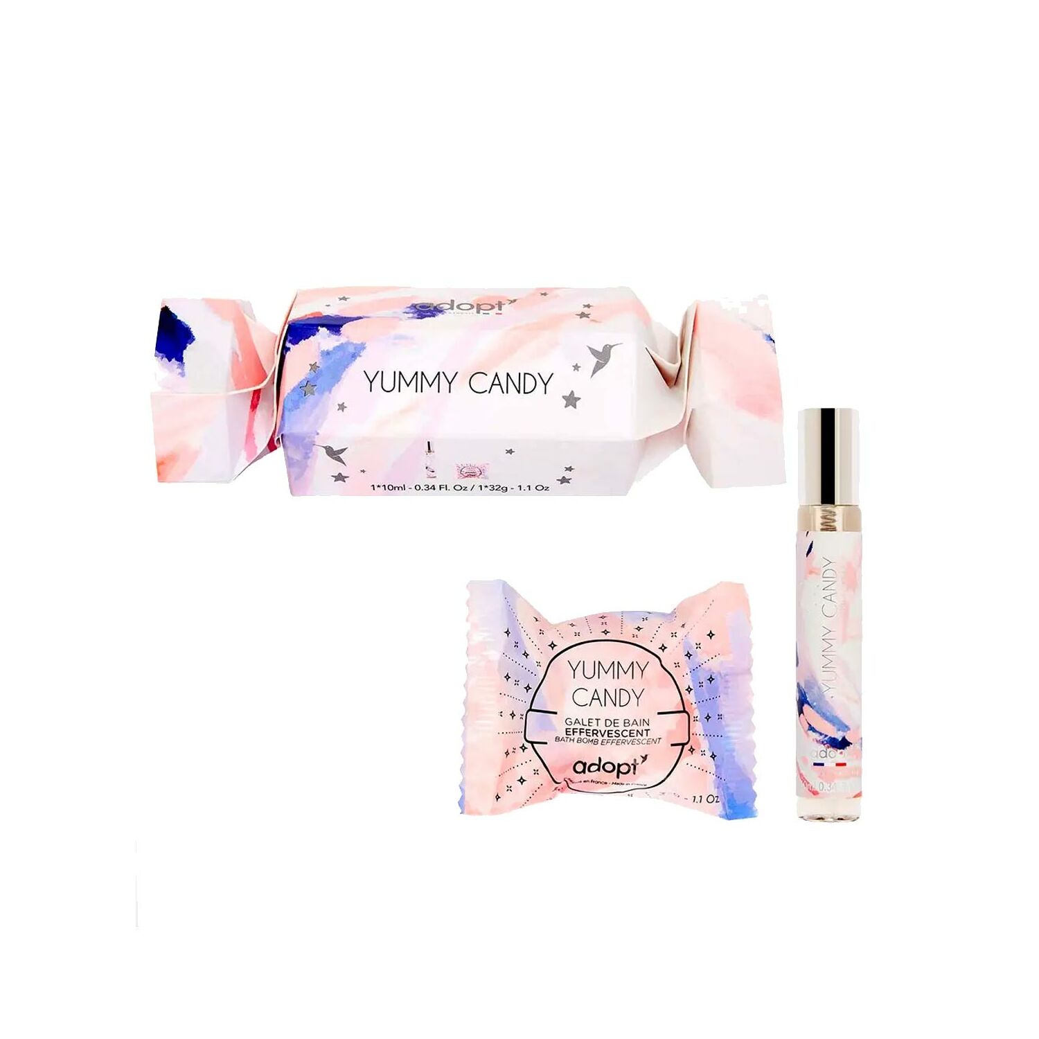 ADOPT YUMMY CANDY Perfume & Bath Bomb Set