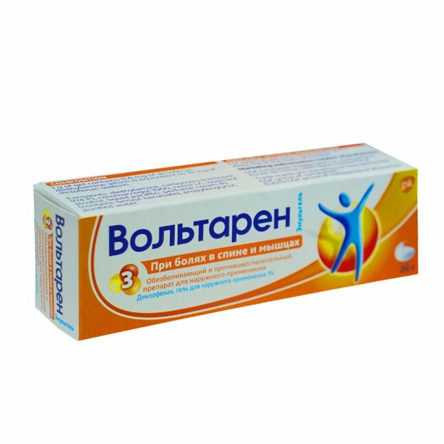 Волтарен эмульгель 1% 20гр №1