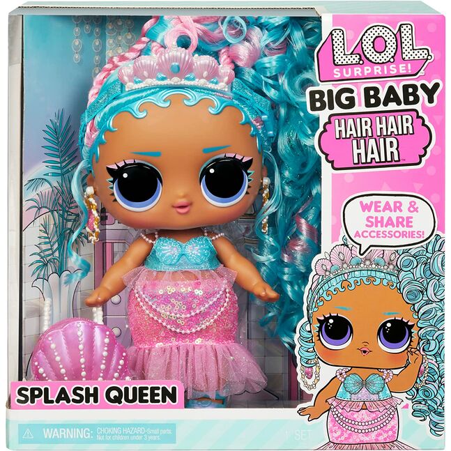 579724 L.O.L. Surprise Big Baby Hair Hair Doll­-Splash Queen