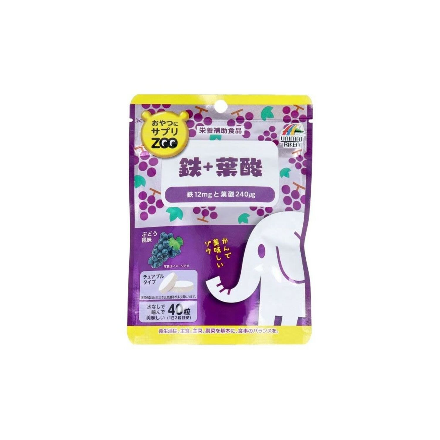 UNIMAT RIKEN ZOO Iron & Folic Acid /40ш/