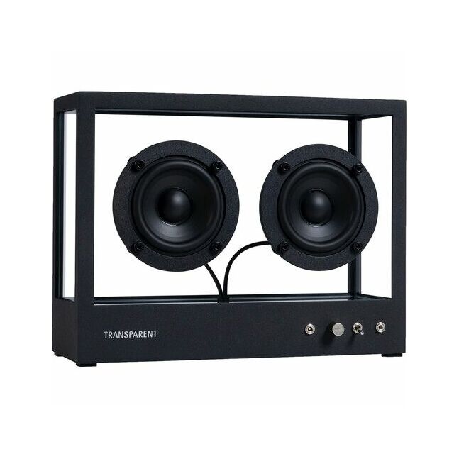 【極美品】Transparent Small Speaker 黒 STS-B Small Transparent Speaker /STS-B/ Black - Speaker
