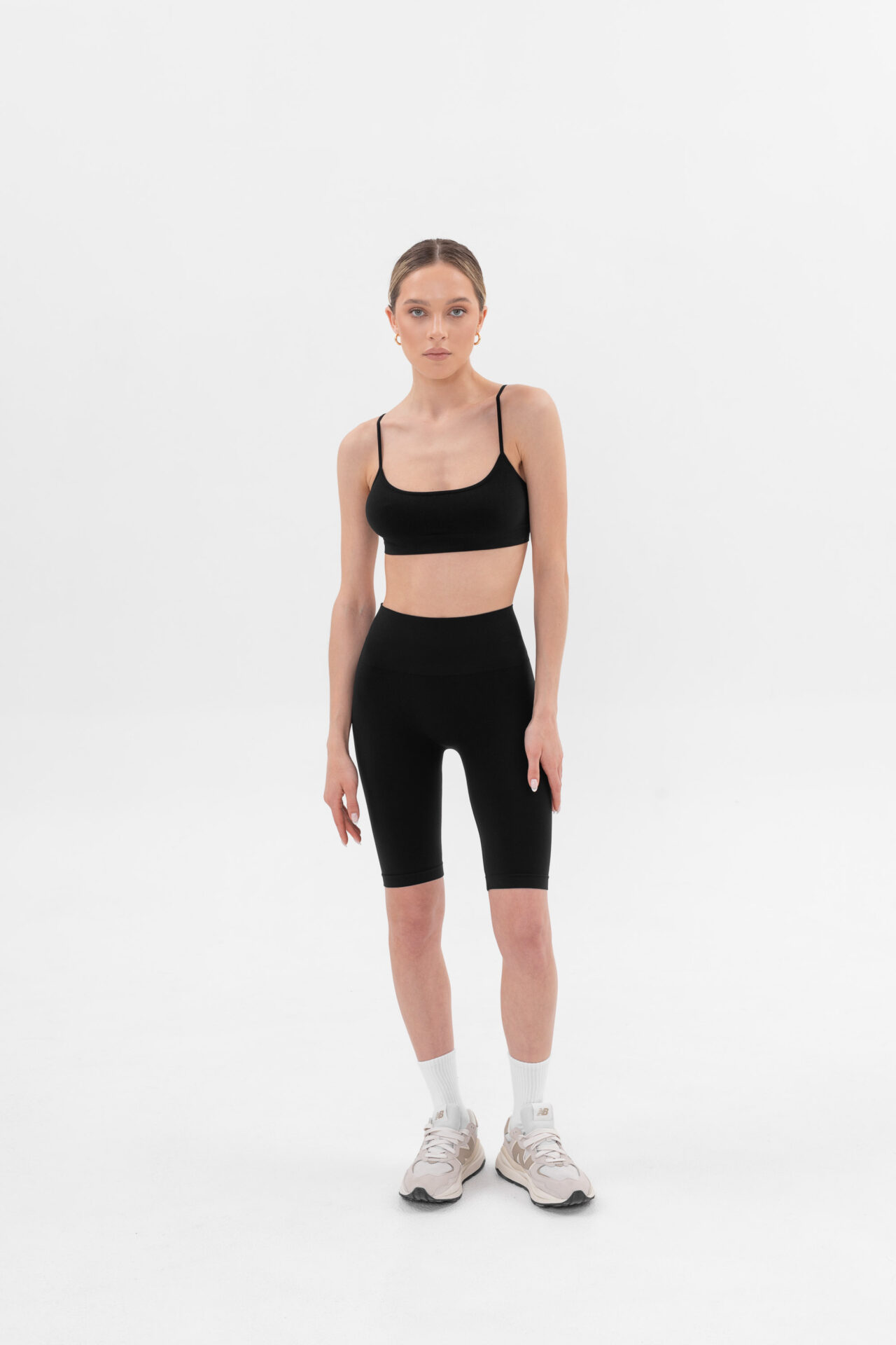 WHITE BASIC BRA TOP black