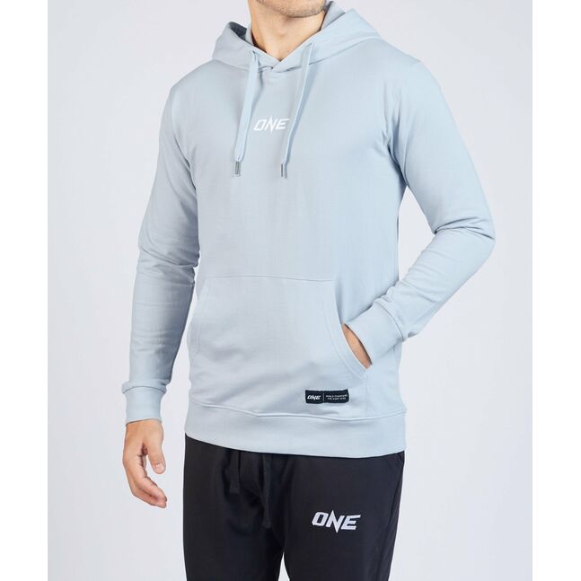 ONE Signature Logo Pullover Hoodie (Steel Blue)
