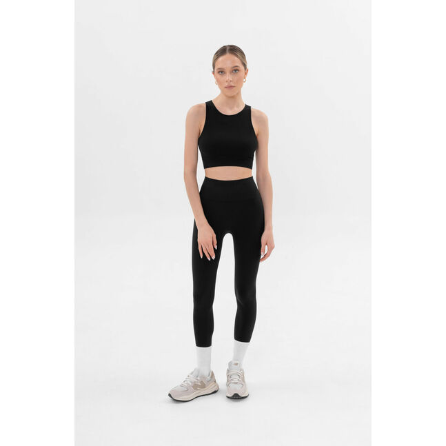 Essential Rib Crop Top black