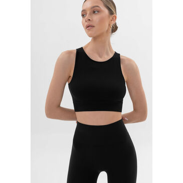 Essential Rib Crop Top black