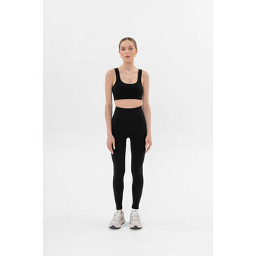 Power Rib High Rise Leggings black