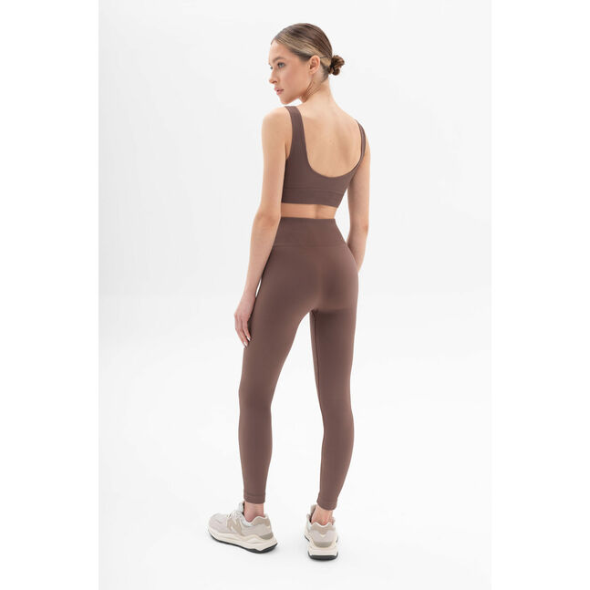 Power Rib High Rise Leggings brown