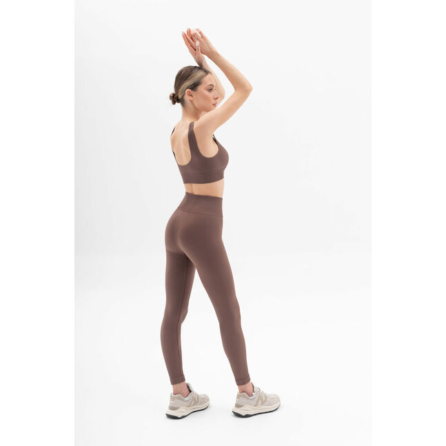 Power Rib High Rise Leggings brown