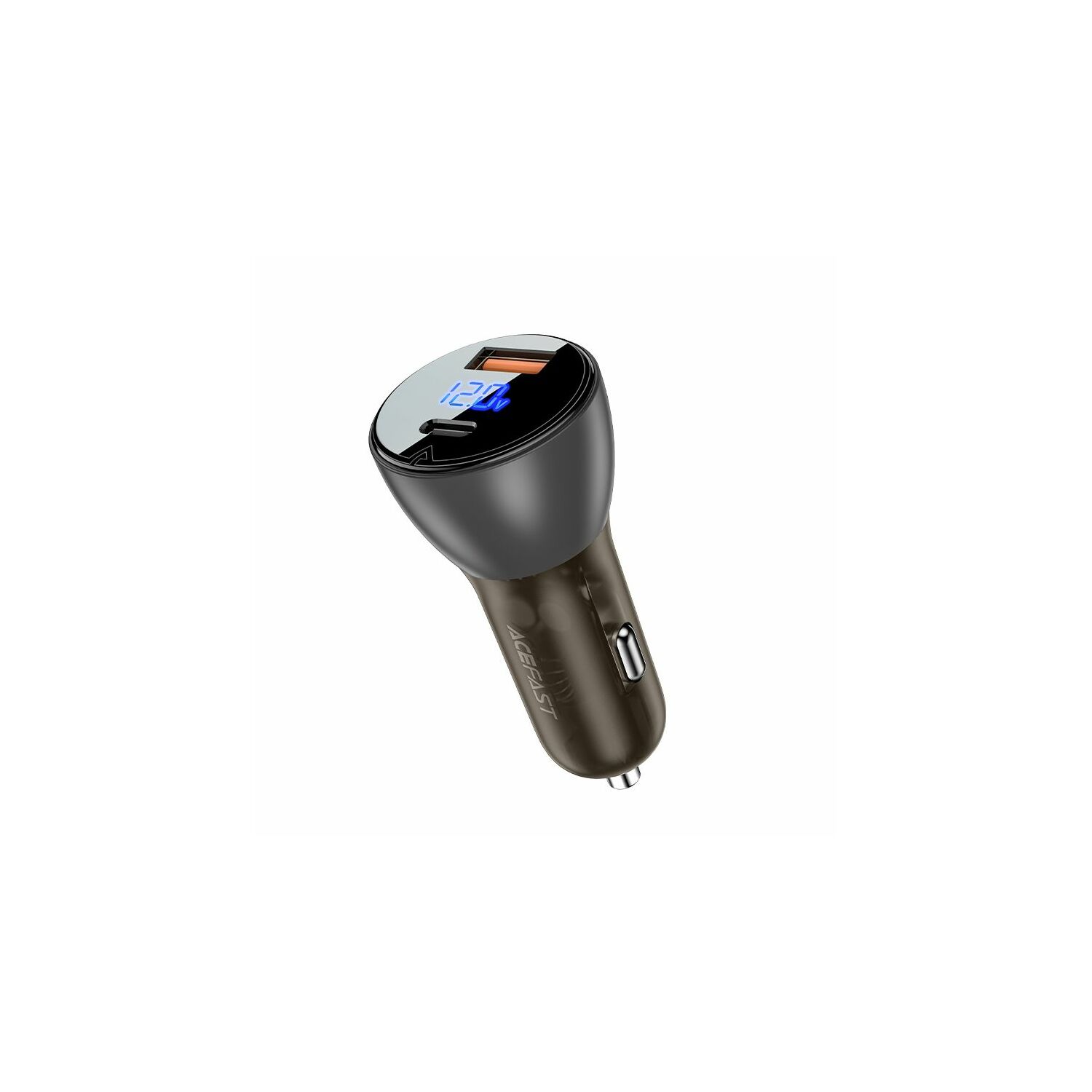 Acefast 63W Car Charger /USB-A + USB-C, 2 Port, Дижитал дэлгэц/