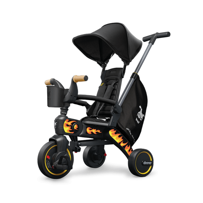 Doona Liki Хүүхдийн 3 дугуйтын наалт галын дөлийн зурагтай