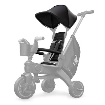 Doona Liki Хүүхдийн 3 дугуйтын даавууны сэт нитро хар