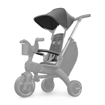 Doona Liki Хүүхдийн 3 дугуйтын даавууны сэт саарал