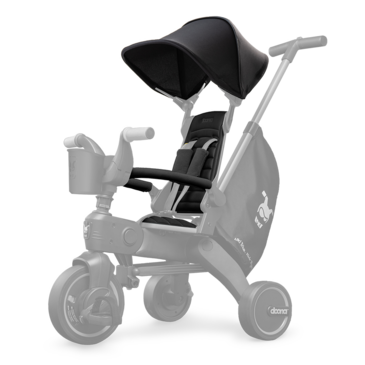 Doona Liki Хүүхдийн 3 дугуйтын зөөлөвч багц нитро хар