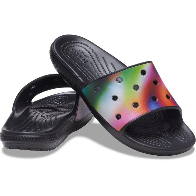 ClassicCrocsSolarizedSlide Blk/Mlti