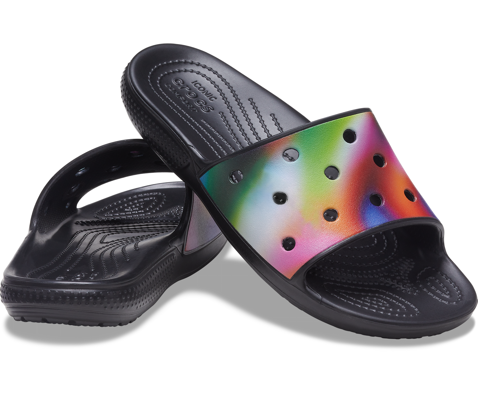 ClassicCrocsSolarizedSlide Blk/Mlti