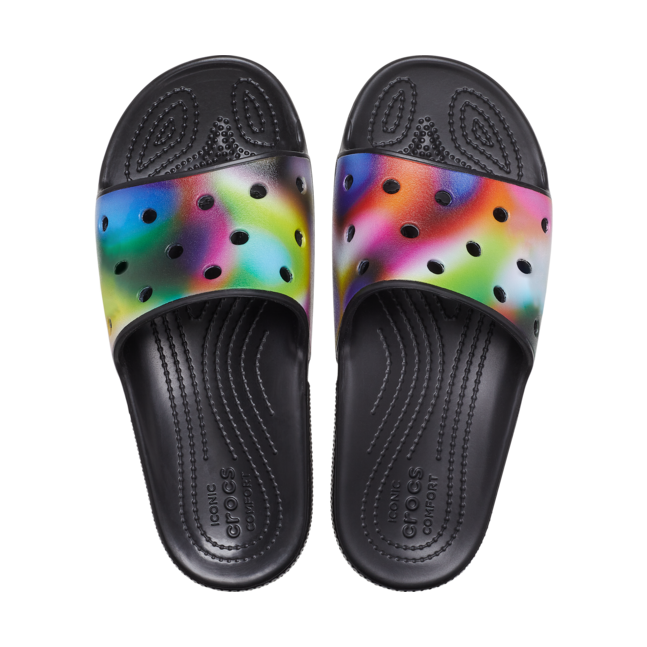 ClassicCrocsSolarizedSlide Blk/Mlti
