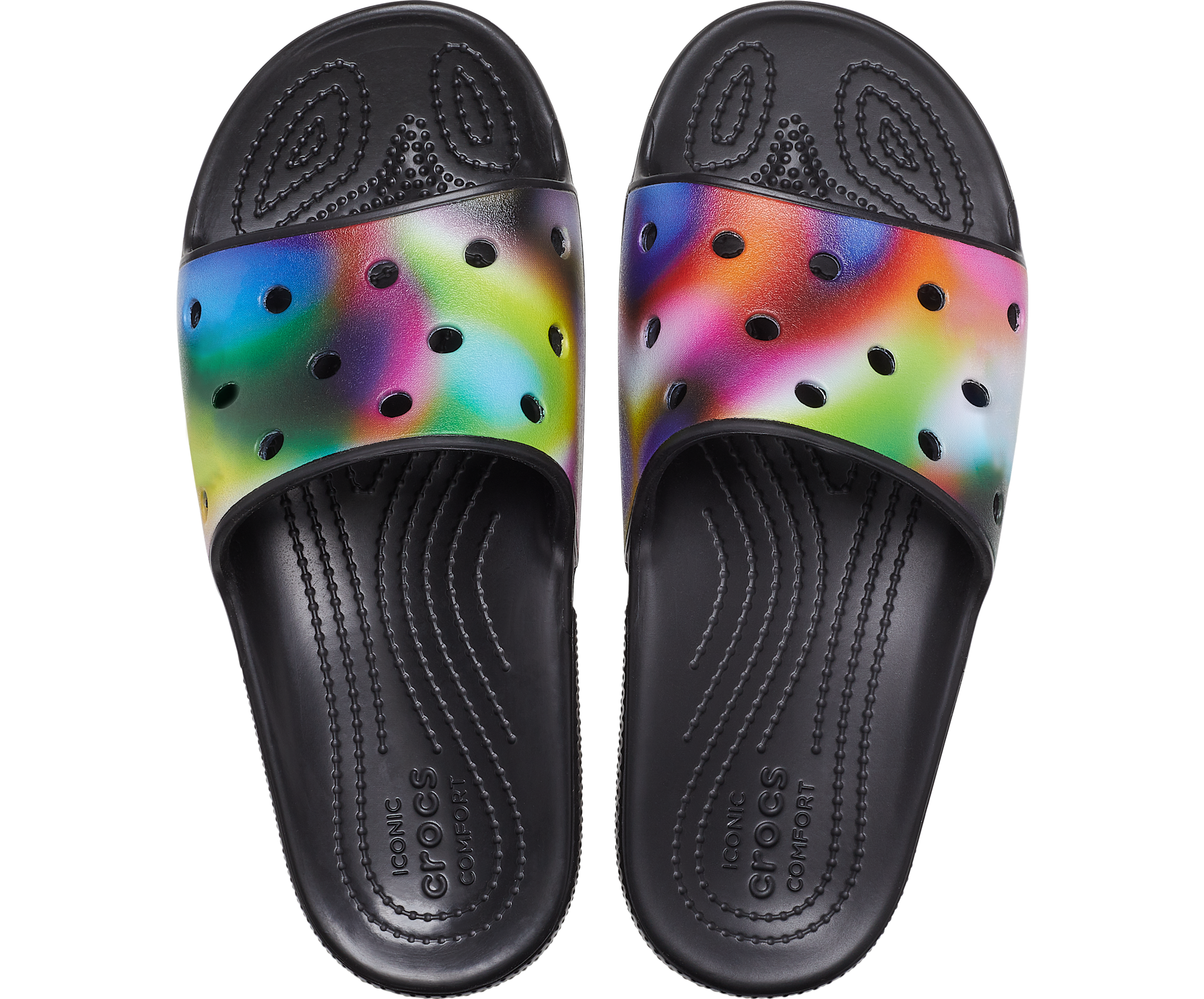 ClassicCrocsSolarizedSlide Blk/Mlti