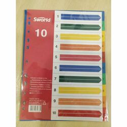 Хуудас тусгаарлагч индекс а4 1-10тоо