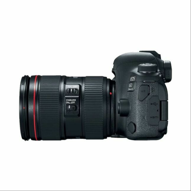 Canon EOS 6D II KIT (WG) (EF24-105mm f/4L IS II USM) DSLR (DIGIC 7, 26.2pixel, Full frame, 45 point AF, ISO 100-40000 , 6.5 fps, 3.0 inch LCD Vary-angle Touch Screen. Built-in Wi-Fi, NFC, bluetooth and GPS capability) 1897C012AA - 13200000102