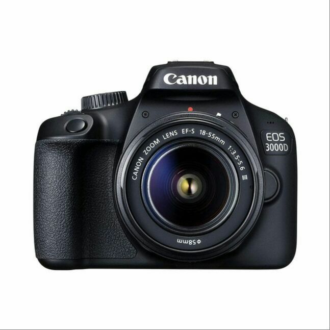 Canon EOS 3000D (W) w/18-55 DC III (DIGIC 4+, 18pixel, APS-C, 9point AF, ISO 100 - 6400, 3 fps, 2.7 inch, 230,000 dots) 2629C008AA - 13200000302