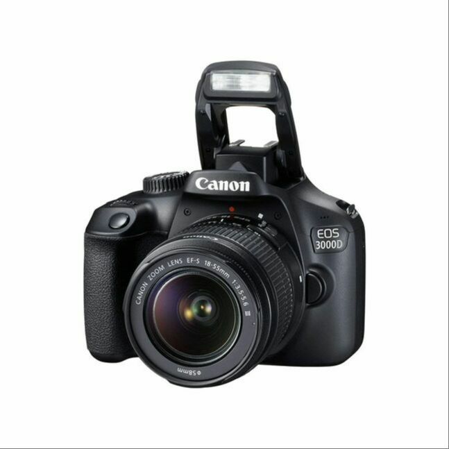 Canon EOS 3000D (W) w/18-55 DC III (DIGIC 4+, 18pixel, APS-C, 9point AF, ISO 100 - 6400, 3 fps, 2.7 inch, 230,000 dots) 2629C008AA - 13200000302