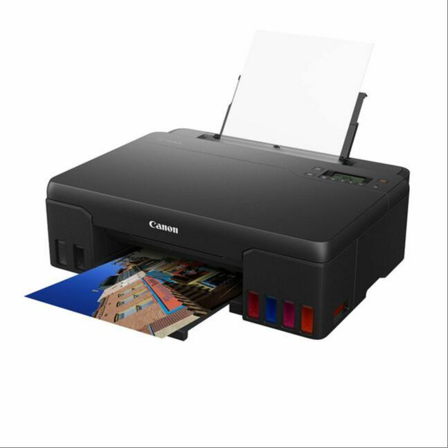 Canon PIXMA G570 (CISS A4 SFP (Print), B&WColor 3.9ipm, 4800x1200 pdi, Hi-speed USB 2.0, WiFi, LAN, Mopria, AirPrint, Windows, Mac, GI-73 (BK-3,700pages, CMYGGY-3,800 pages), MC-G02) 4621C012AA
