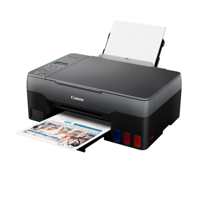 Canon PIXMA G2020 (Refillable Ink Tank MFP(Print, Scan & Copy), B&W 9.1ipm, Color 5ipm, A4, 4800x1200 pdi, USB2.0 Hi-Speed, GI-71 (black - 6000pages, color - 7700 pages) (MAC & OS) 4465C012AA
