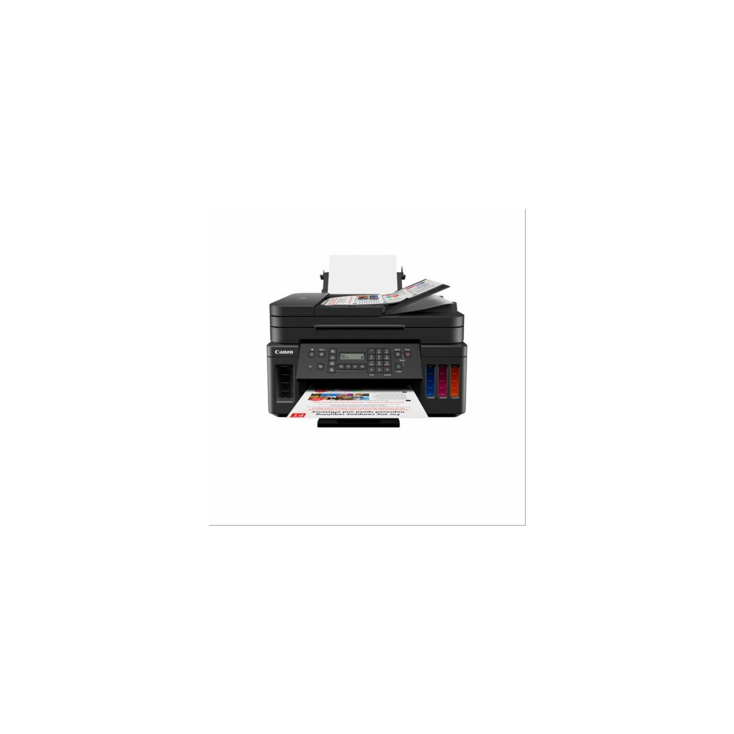 Canon PIXMA G7070 (CISS A4 MFP (Print, Copy, Scan, Fax), B&W 13ipm, Color 6.8ipm, 4800x1200 dpi, ADF, Wi-Fi, Duplex, 100-sht ASF, 250-sht Ca, ARS, MIB, AAPMac & Windows, GI-70 (PGBK-6,000 pages, CMY-7,700 pages)) 3114C012