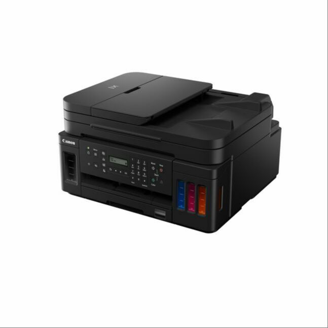Canon PIXMA G7070 (CISS A4 MFP (Print, Copy, Scan, Fax), B&W 13ipm, Color 6.8ipm, 4800x1200 dpi, ADF, Wi-Fi, Duplex, 100-sht ASF, 250-sht Ca, ARS, MIB, AAPMac & Windows, GI-70 (PGBK-6,000 pages, CMY-7,700 pages)) 3114C012