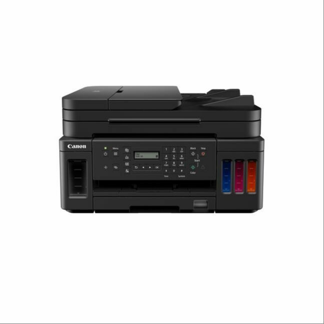 Canon PIXMA G7070 (CISS A4 MFP (Print, Copy, Scan, Fax), B&W 13ipm, Color 6.8ipm, 4800x1200 dpi, ADF, Wi-Fi, Duplex, 100-sht ASF, 250-sht Ca, ARS, MIB, AAPMac & Windows, GI-70 (PGBK-6,000 pages, CMY-7,700 pages)) 3114C012