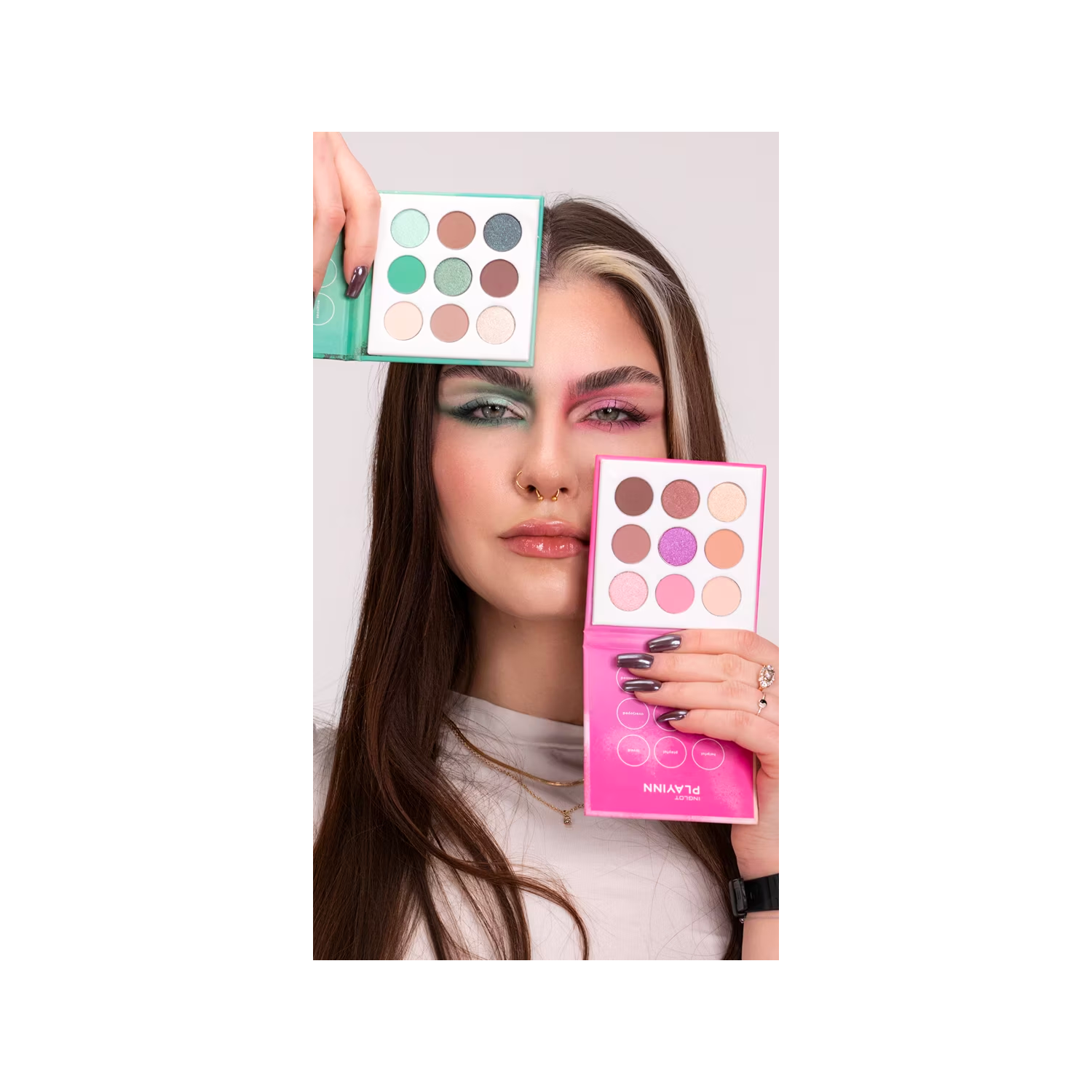 INGLOT PLAYINN CLOUD NO. NINE GREEN EYESHADOW PALETTE 