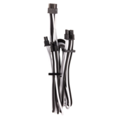 Corsair Premium Individually Sleeved DC Cable Pro Kit, Type 4 (Black/White) - Нэмэлт кабель