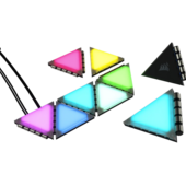 Corsair iCUE LC100 Case Accent Lighting Panels - Mini Triangle - 9x Tile Expansion Kit