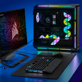 Corsair iCUE LC100 Case Accent Lighting Panels - Mini Triangle - 9x Tile Expansion Kit