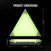 Corsair iCUE LC100 Case Accent Lighting Panels - Mini Triangle - 9x Tile Expansion Kit