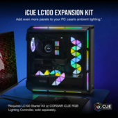 Corsair iCUE LC100 Case Accent Lighting Panels - Mini Triangle - 9x Tile Expansion Kit