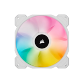 CORSAIR SP120 RGB ELITE, 120mm RGB LED Fan with AirGuide, Triple Pack with Lighting Node CORE (White)