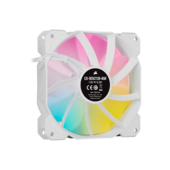 CORSAIR SP120 RGB ELITE, 120mm RGB LED Fan with AirGuide, Triple Pack with Lighting Node CORE (White)