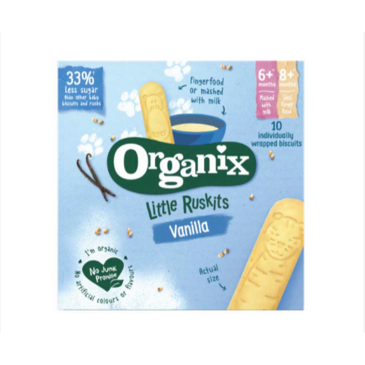 ORGANIX LITTLE RUSKITS VANILLA