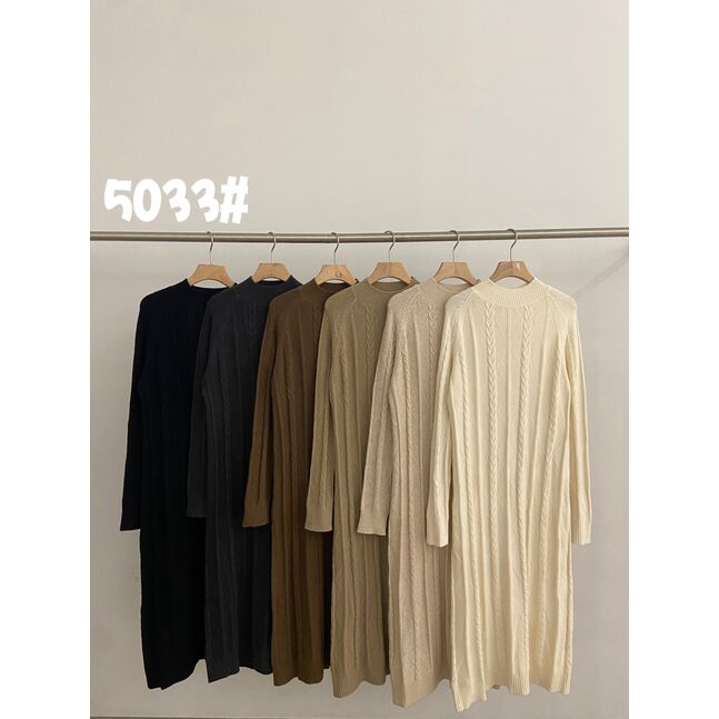 womens knit dress /white/