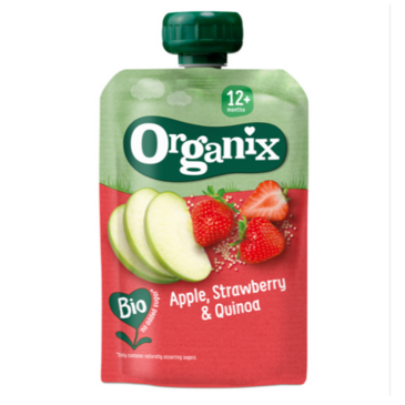 ORGANIX APPLE, STRAWBERRY & BLUEBERRY POUCH 