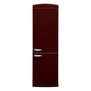Neolux NL-RT214CR ретро хөргөгч, улаан хүрэн	
