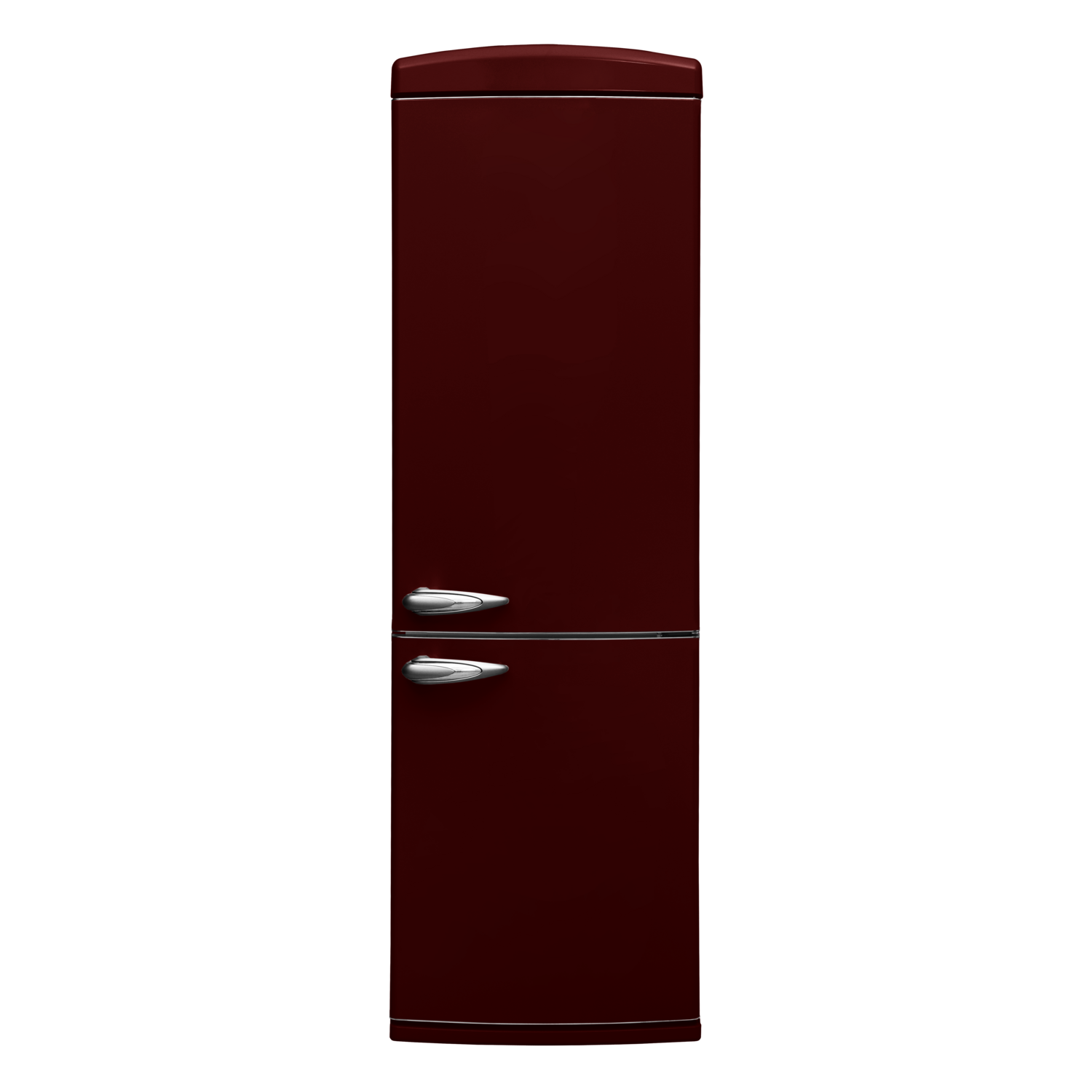 Neolux NL-RT214CR ретро хөргөгч, улаан хүрэн	