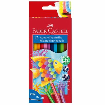 Watercolour pencil + brush box 12x