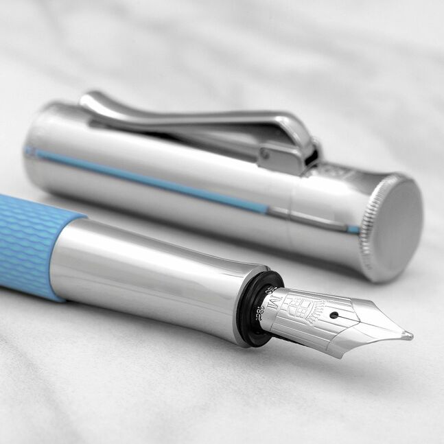 Fountain pen Guilloche Gulf Blue M