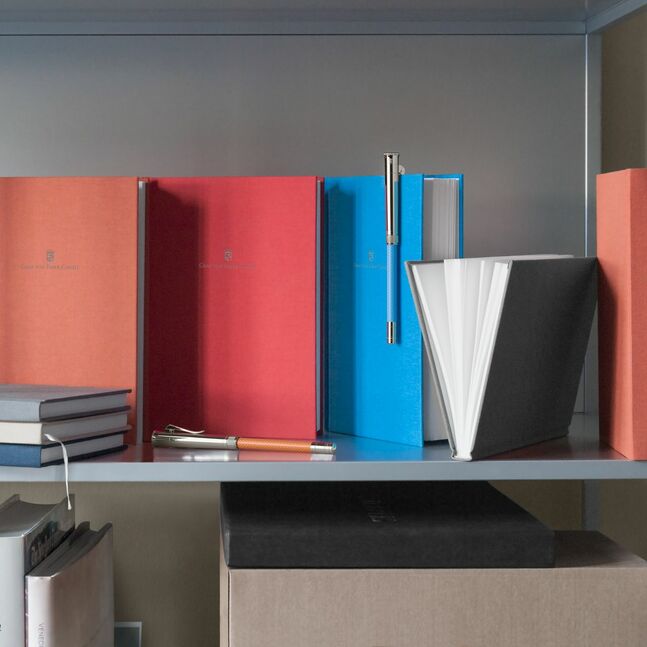 Notebook with linen cover A5 Gulf Blue